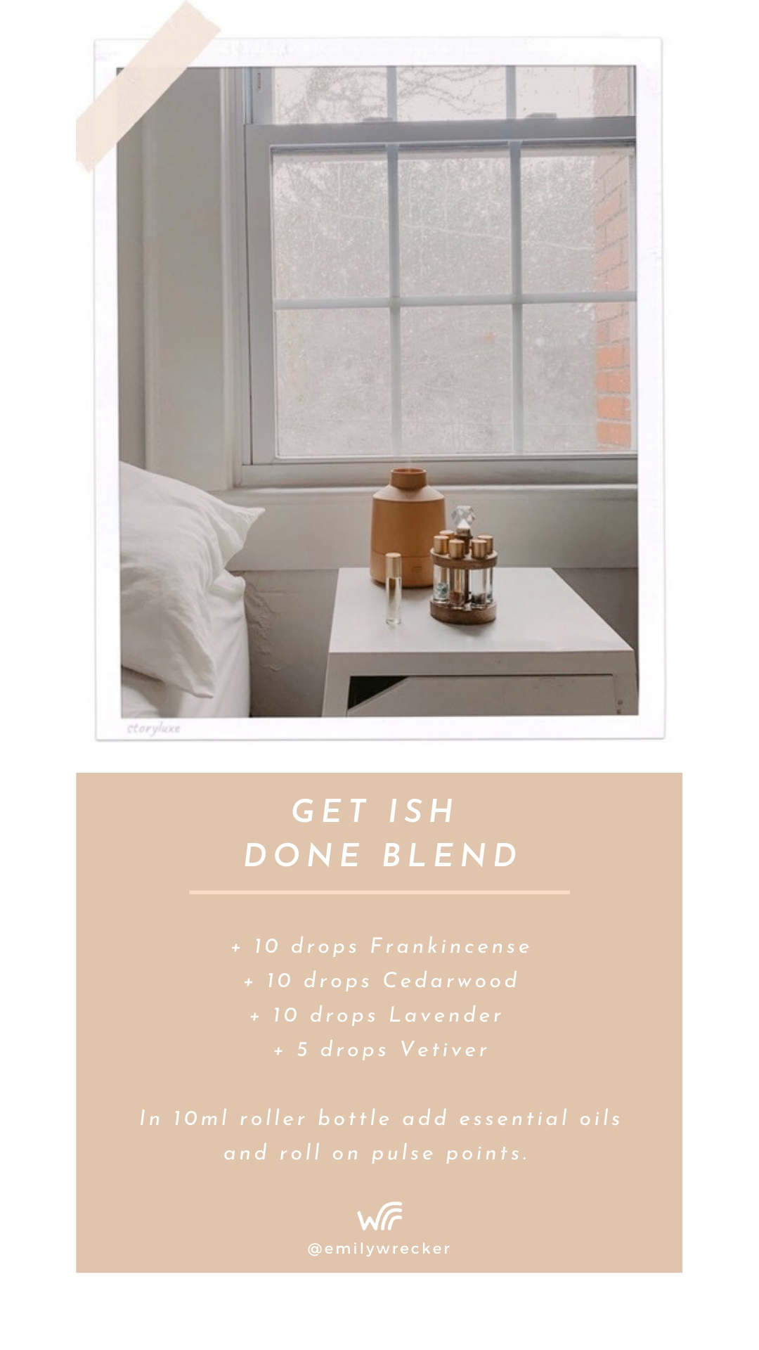 Get Ish Done Essential Oil Blend For Crystal Roller Bottle Whimsy + Wellness