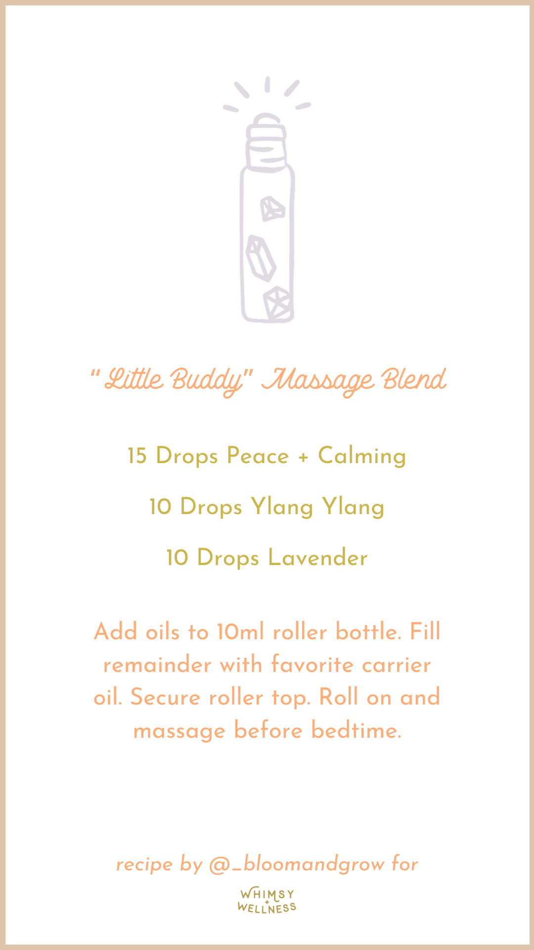 Little Buddy Massage Blend of Essential oils for achy muscles