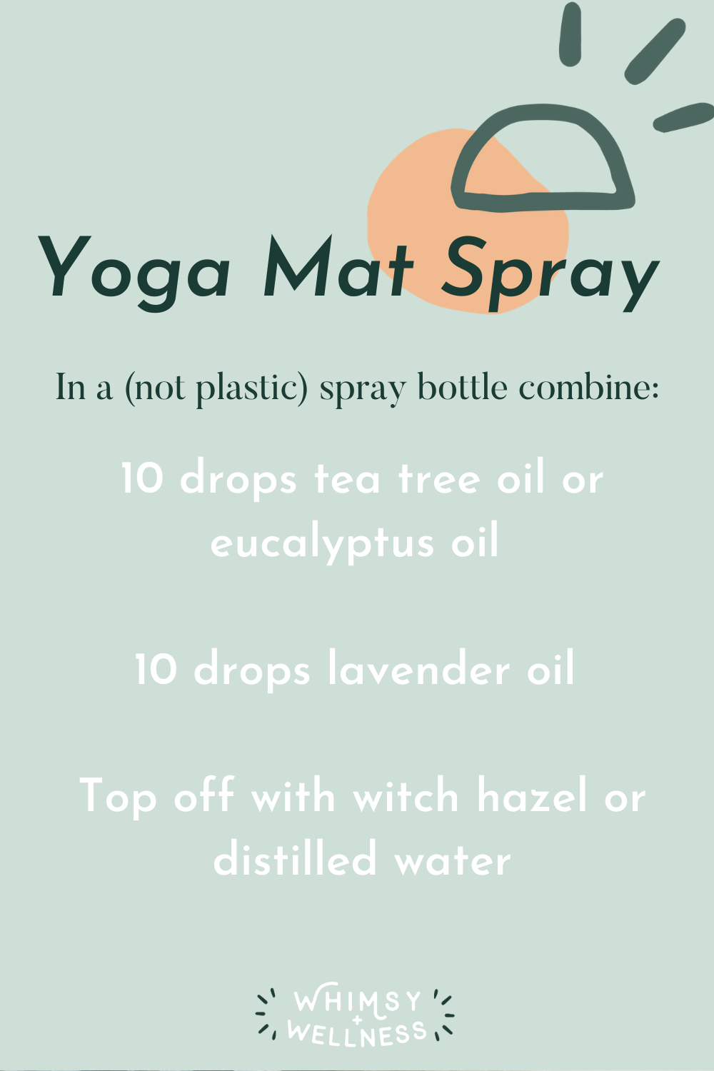 Yoga Mat Spray with essential oils