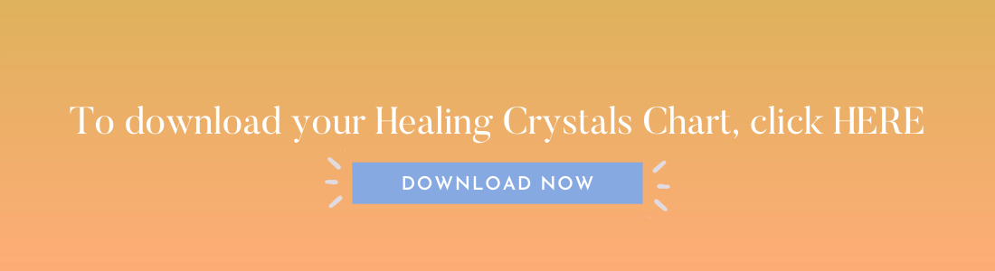 healing crystals chart by whimsy + wellness