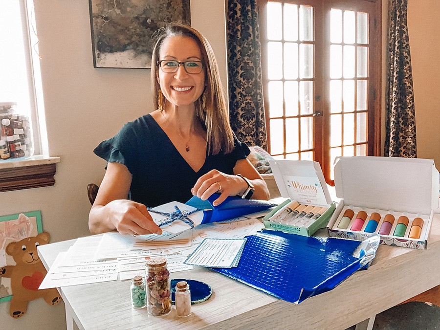 Clarissa Evers from @essentiallyevers shares how she makes a thoughtful and quality welcome package to gift to her new Young Living team members.