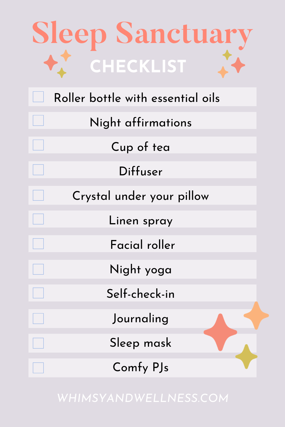 Sleep Sanctuary Checklist
