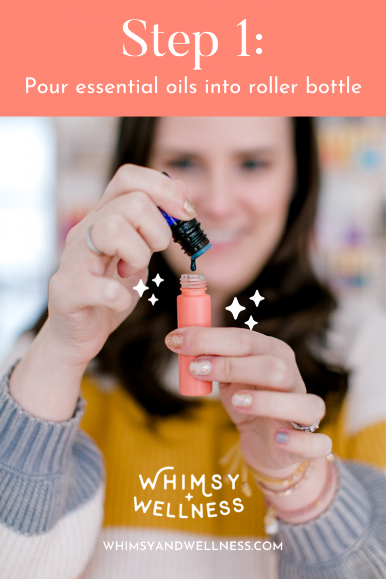 How To Make A Roller Bottle With Essential Oils Whimsy + Wellness