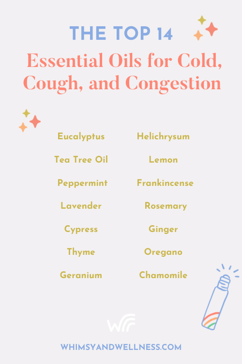 14 Essential oils for Cold, Cough, and congestion