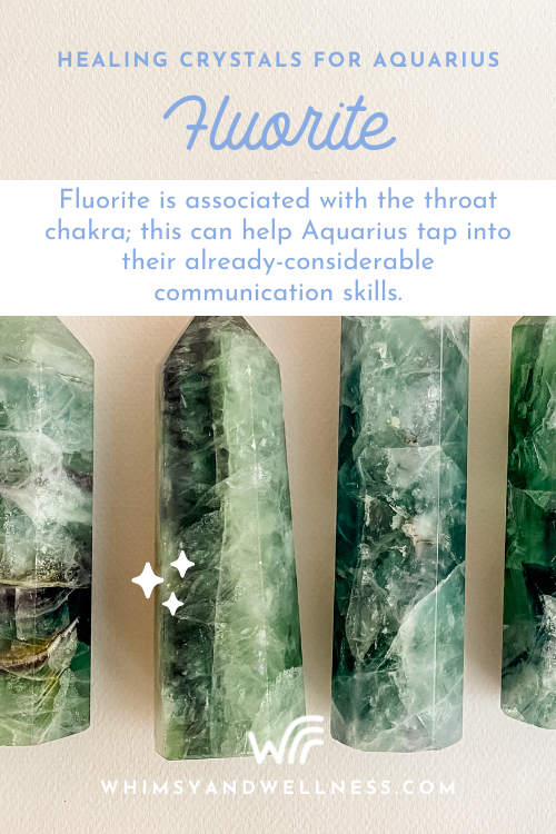Fluorite crystal for Aquarius
