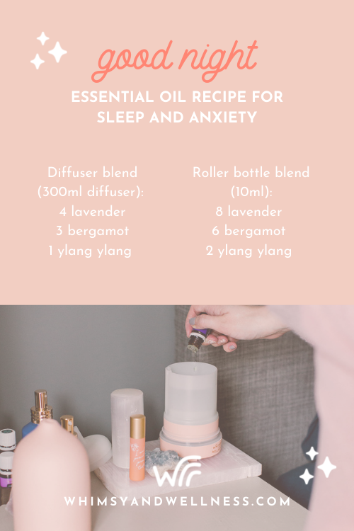 good night essential oil recipe for sleep and anxiety
