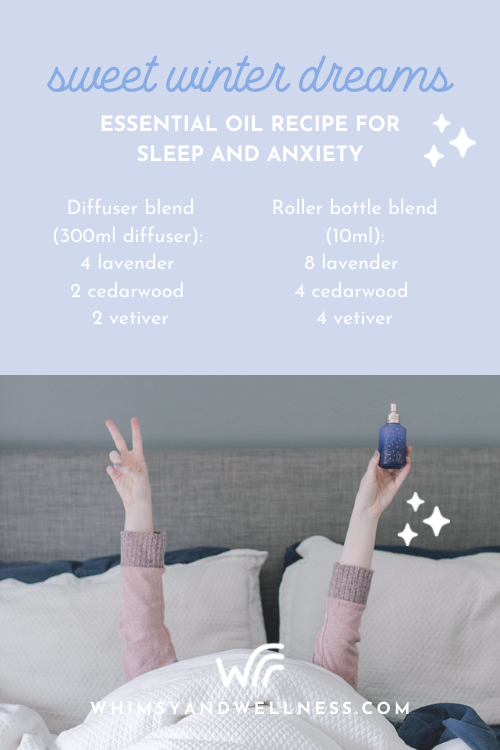 sweet winter dreams essential oil recipe for sleep and anxiety